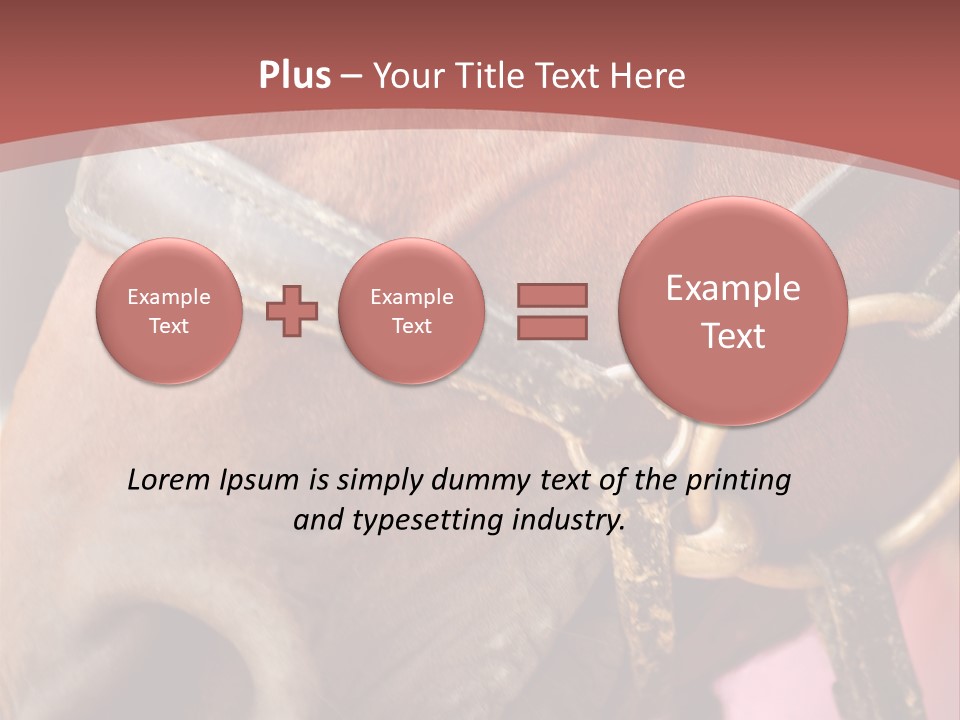 Animal Oneperson Colour PowerPoint Template