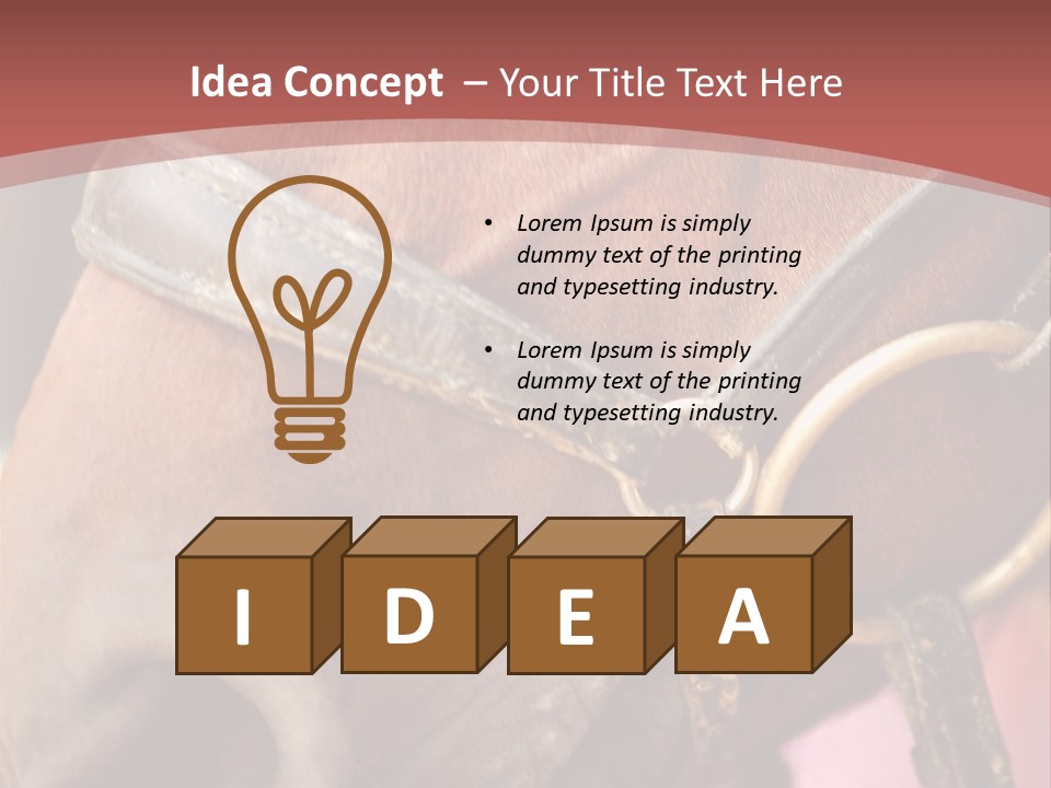 Animal Oneperson Colour PowerPoint Template