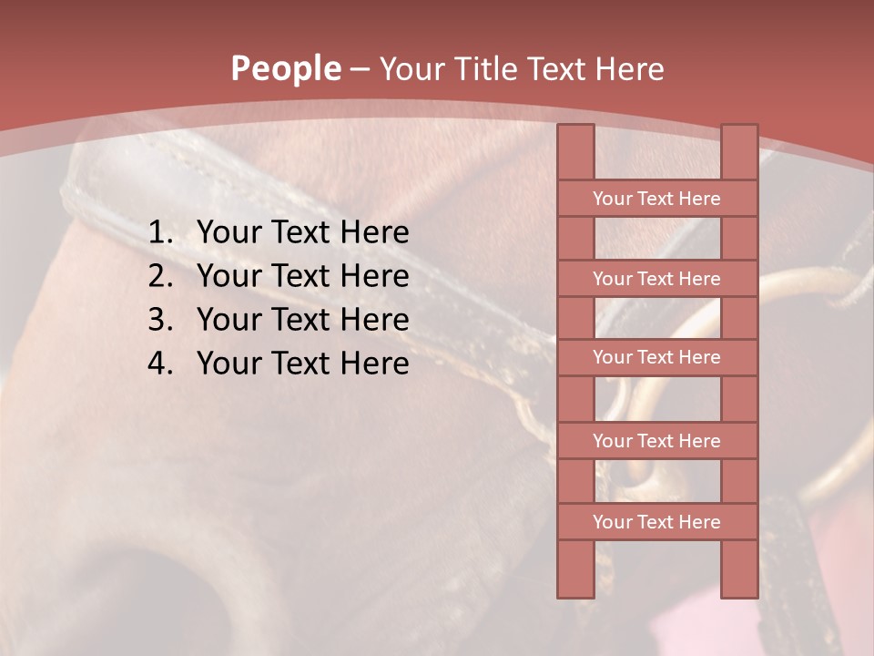 Animal Oneperson Colour PowerPoint Template