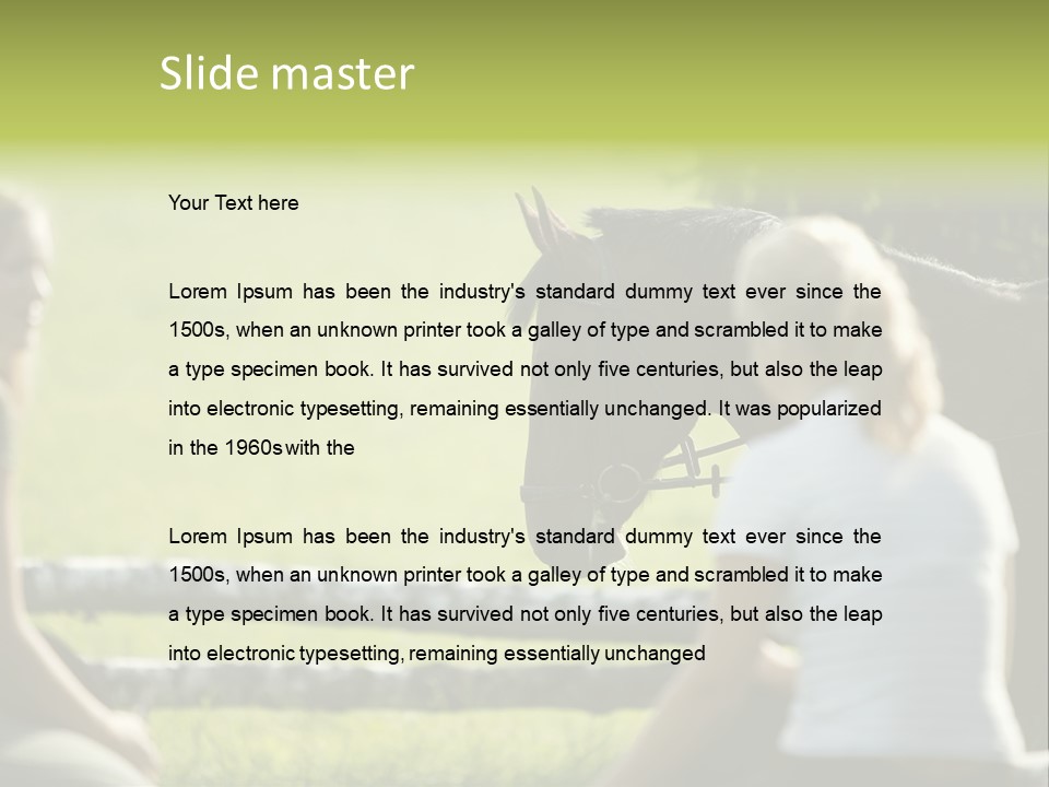 Oddtoedungulate Female Fence PowerPoint Template