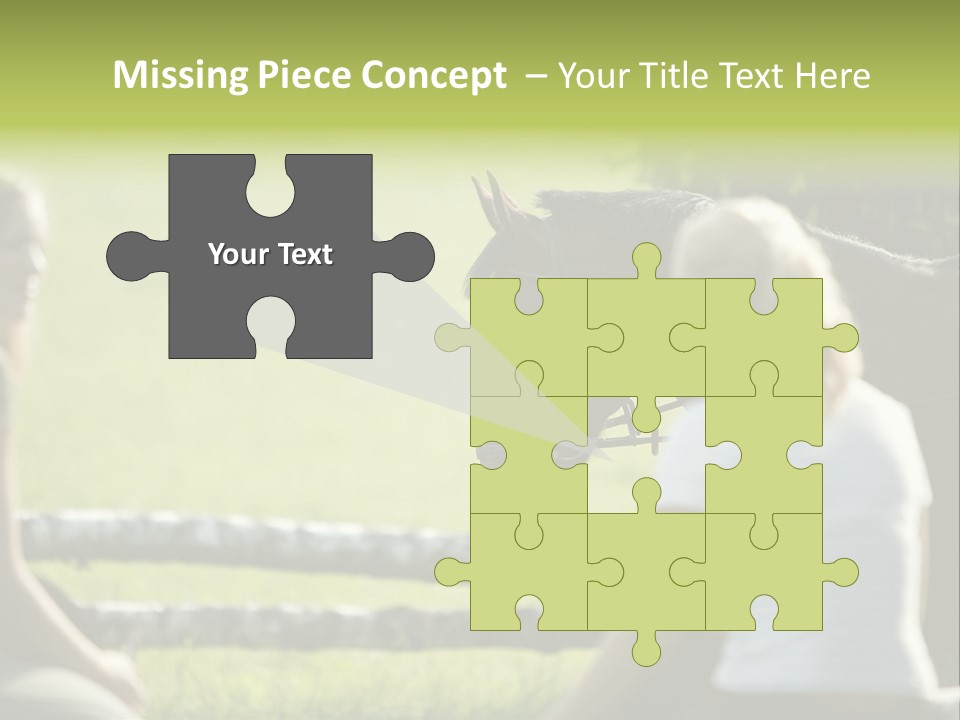 Oddtoedungulate Female Fence PowerPoint Template