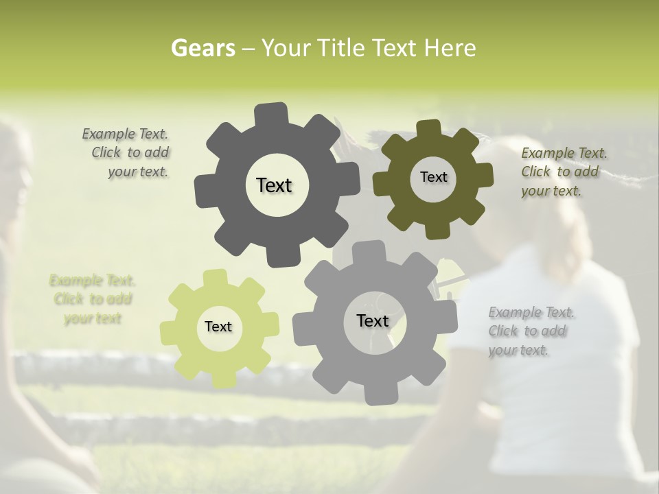 Oddtoedungulate Female Fence PowerPoint Template