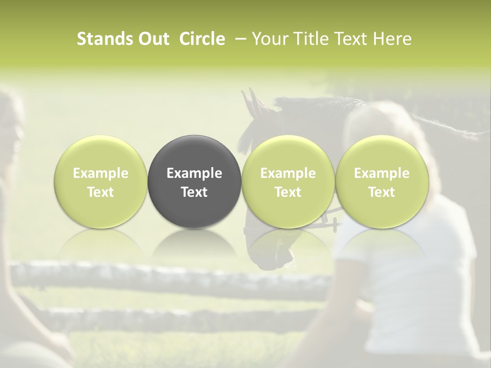 Oddtoedungulate Female Fence PowerPoint Template