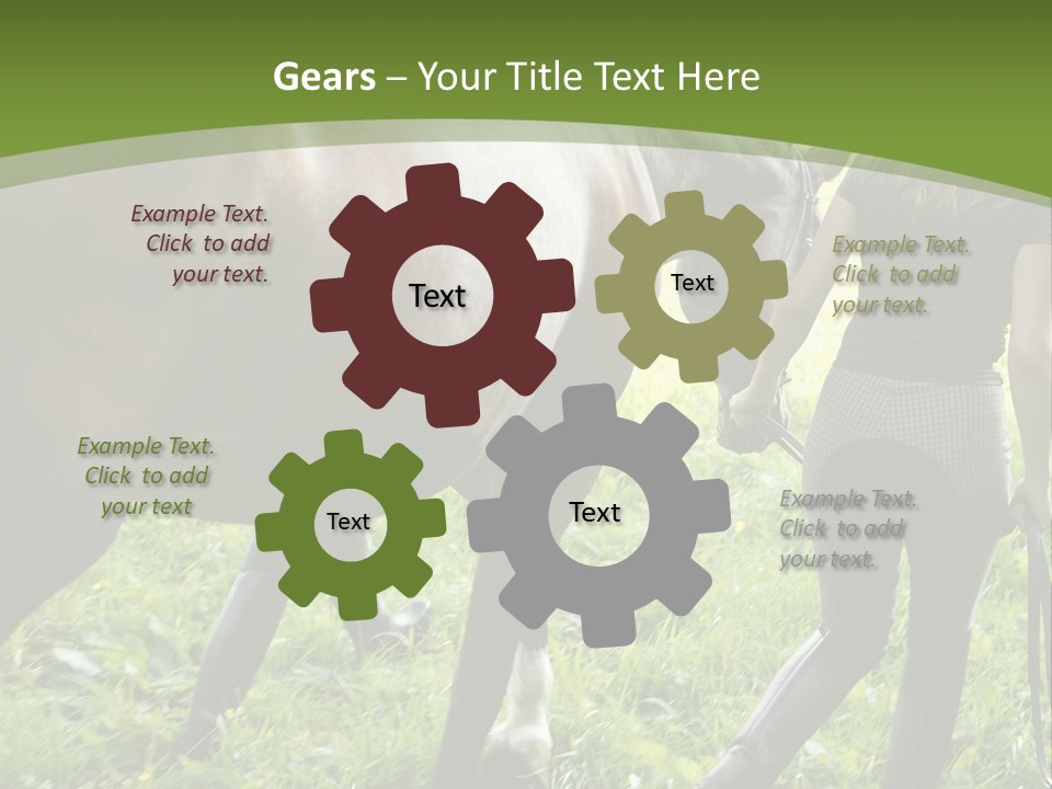 Grass Teenager Stockphotograph PowerPoint Template