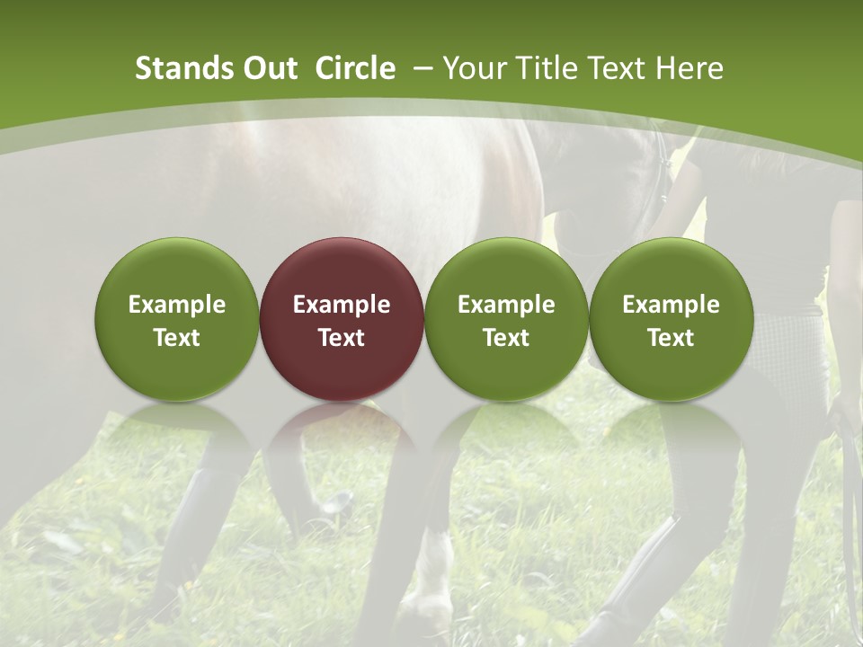 Grass Teenager Stockphotograph PowerPoint Template