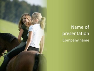 Outdoor Horse Images PowerPoint Template