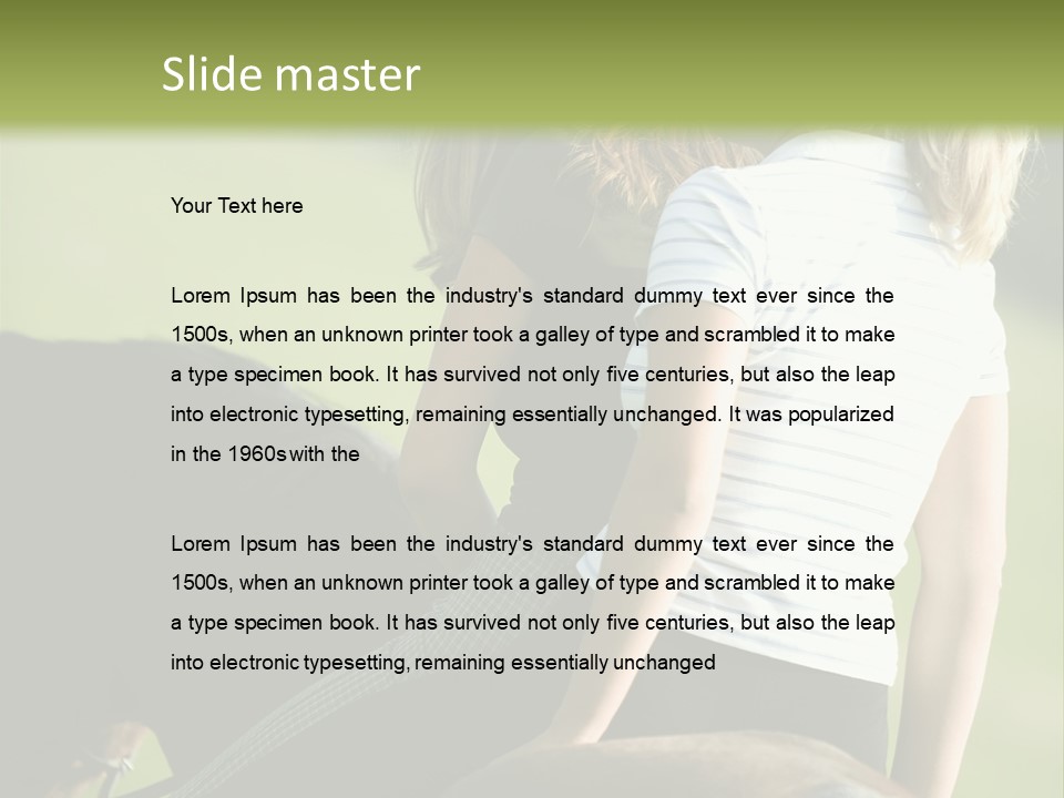 Outdoor Horse Images PowerPoint Template