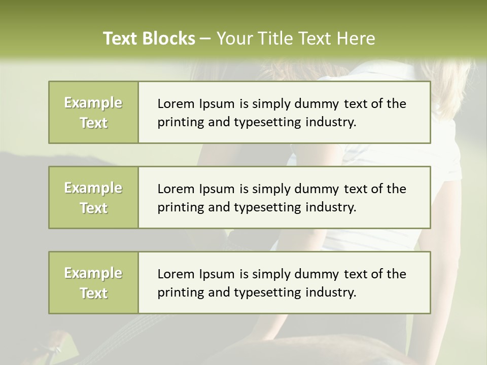 Outdoor Horse Images PowerPoint Template