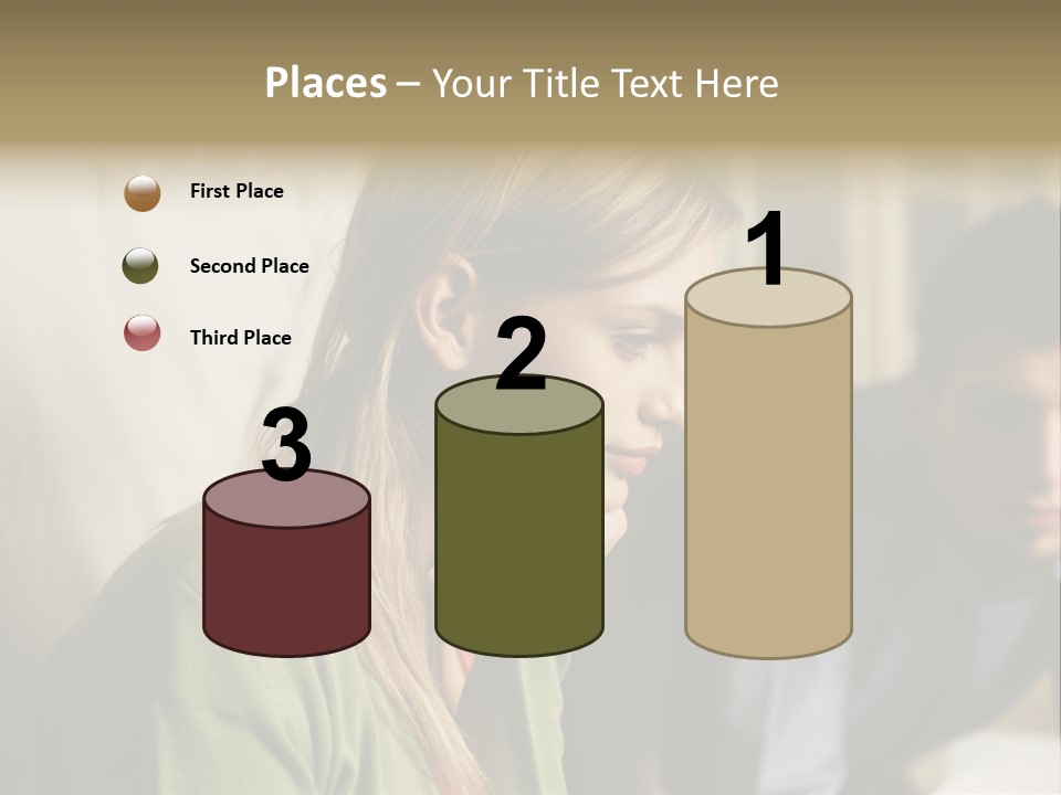 Sitting Poster Stockphotographs PowerPoint Template