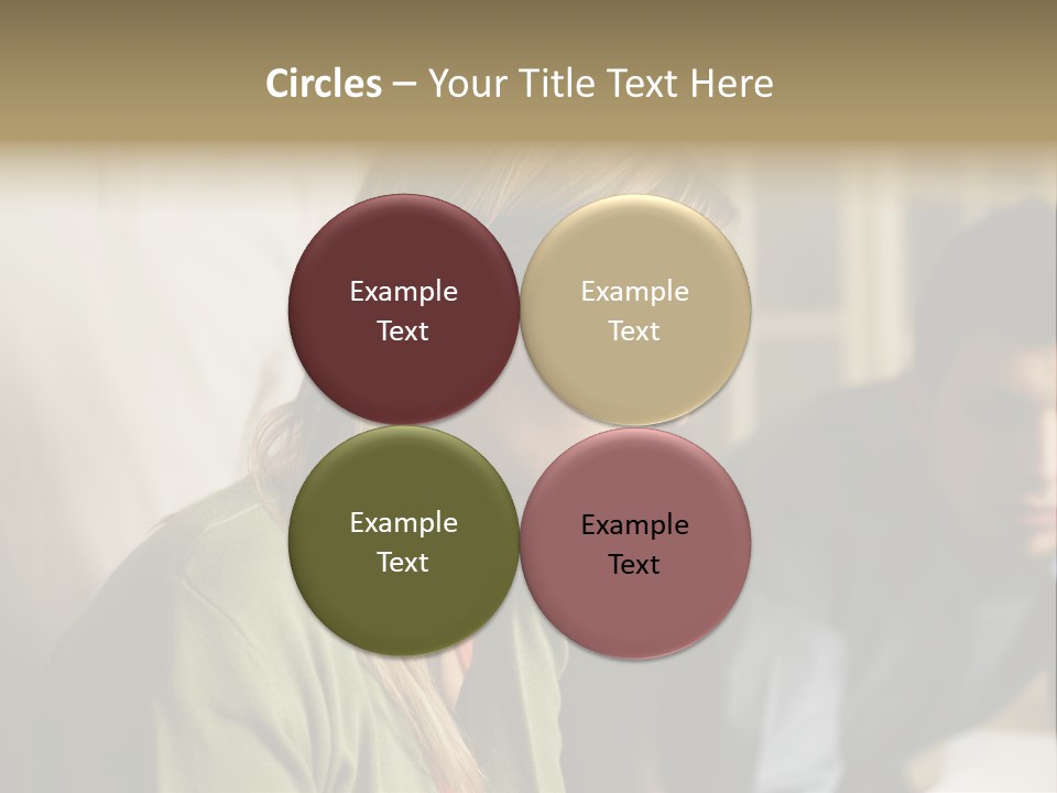 Sitting Poster Stockphotographs PowerPoint Template