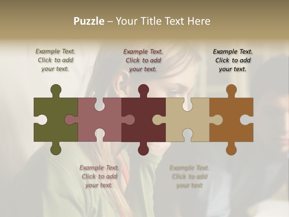 Sitting Poster Stockphotographs PowerPoint Template