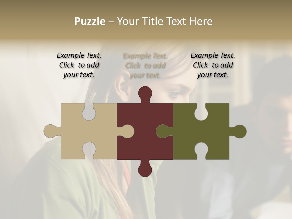 Sitting Poster Stockphotographs PowerPoint Template