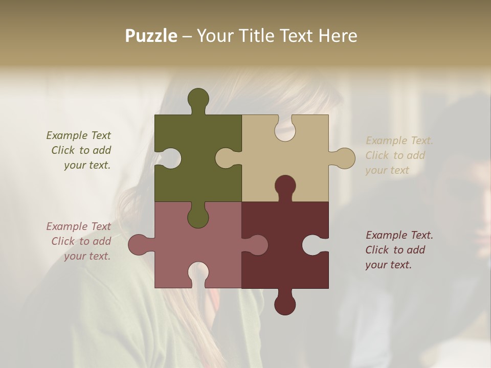 Sitting Poster Stockphotographs PowerPoint Template