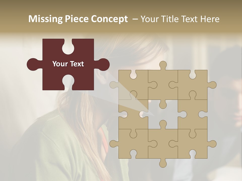 Sitting Poster Stockphotographs PowerPoint Template