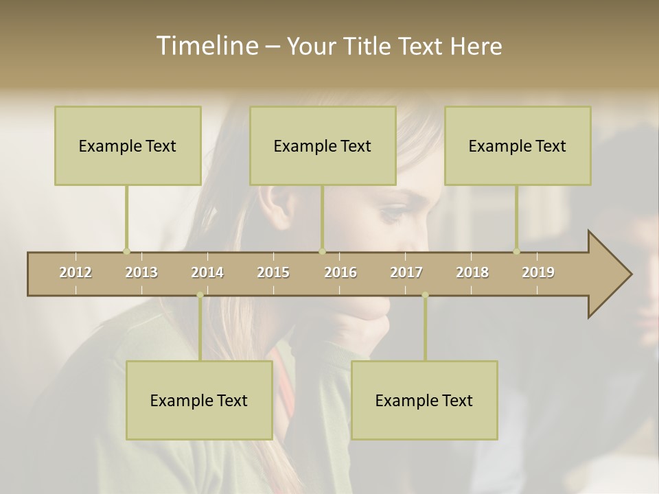 Sitting Poster Stockphotographs PowerPoint Template