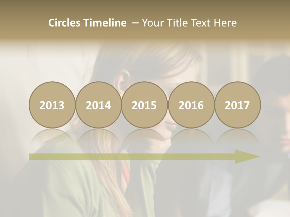 Sitting Poster Stockphotographs PowerPoint Template