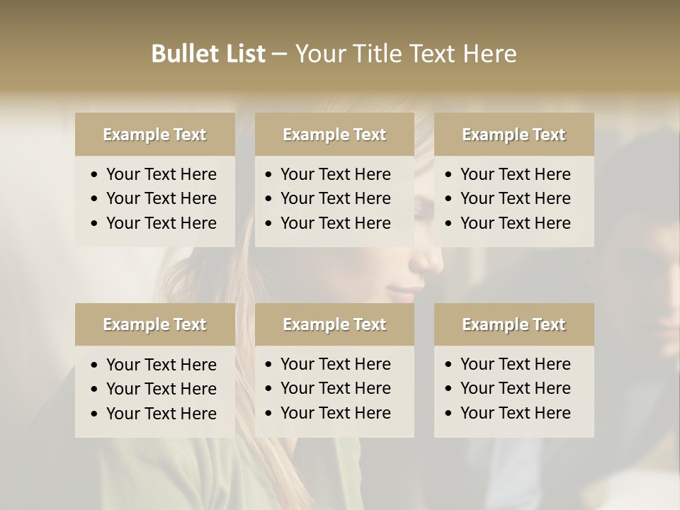 Sitting Poster Stockphotographs PowerPoint Template