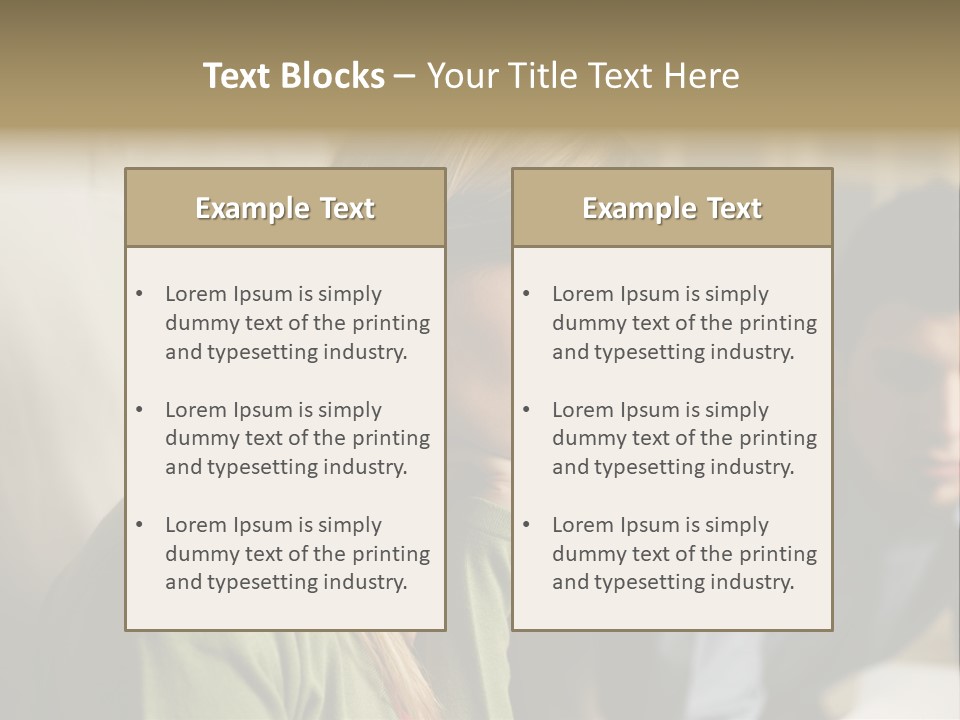 Sitting Poster Stockphotographs PowerPoint Template