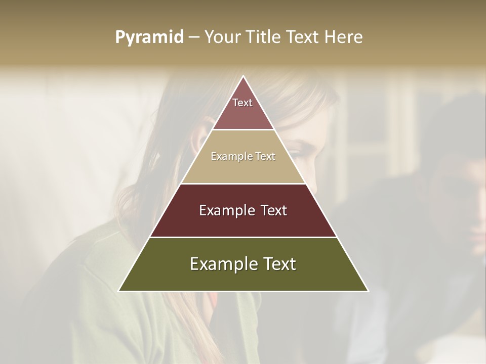 Sitting Poster Stockphotographs PowerPoint Template