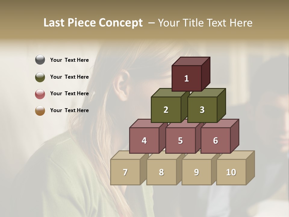 Sitting Poster Stockphotographs PowerPoint Template