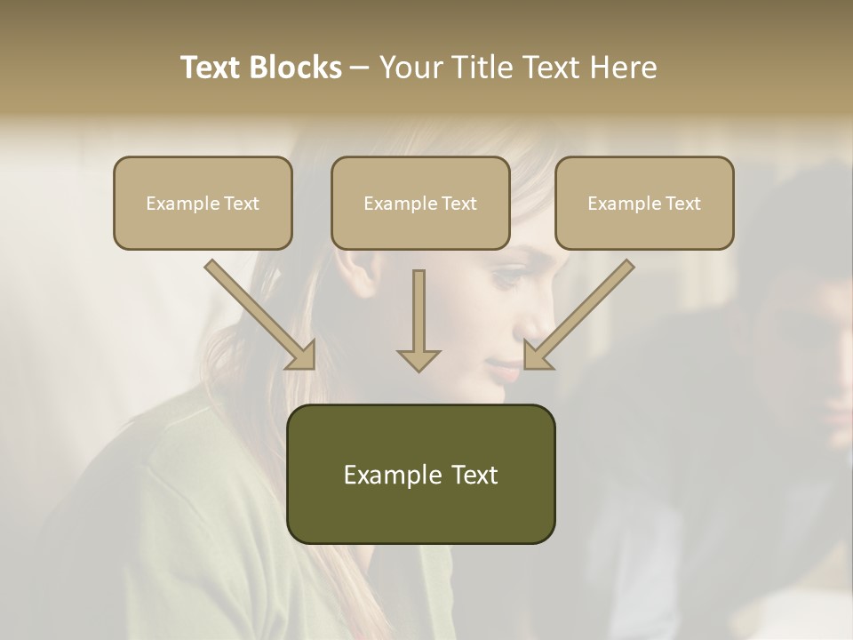 Sitting Poster Stockphotographs PowerPoint Template