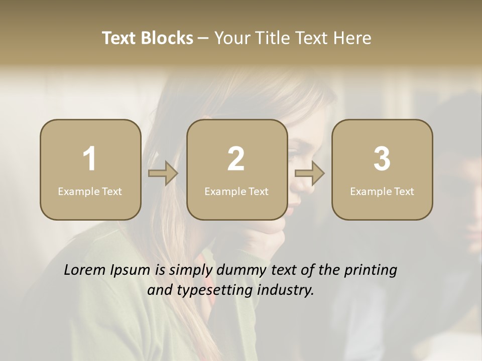 Sitting Poster Stockphotographs PowerPoint Template