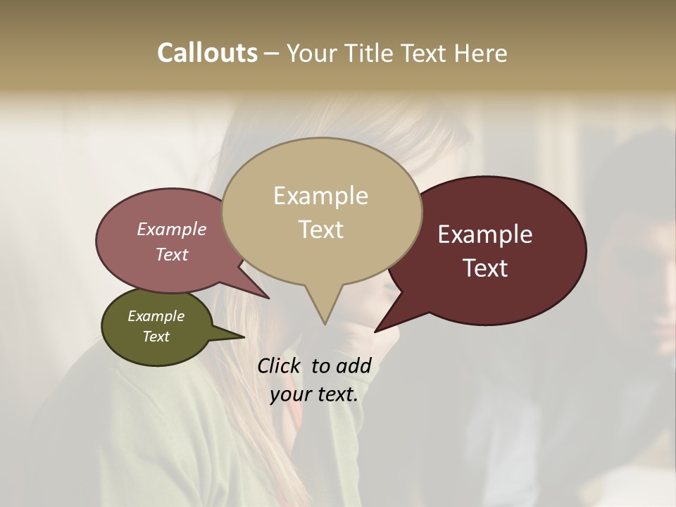 Sitting Poster Stockphotographs PowerPoint Template