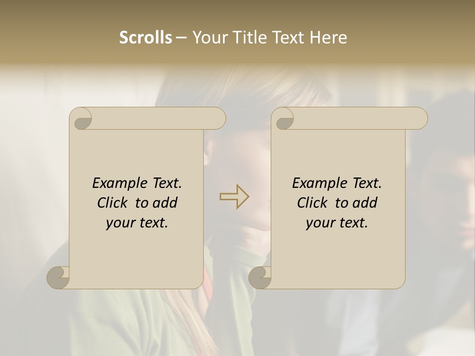 Sitting Poster Stockphotographs PowerPoint Template