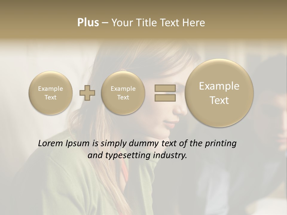 Sitting Poster Stockphotographs PowerPoint Template