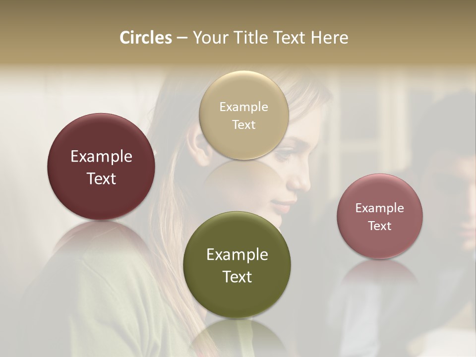 Sitting Poster Stockphotographs PowerPoint Template