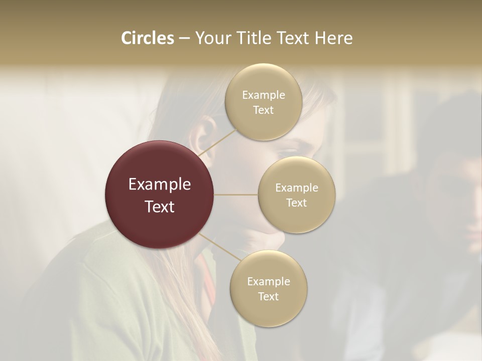 Sitting Poster Stockphotographs PowerPoint Template