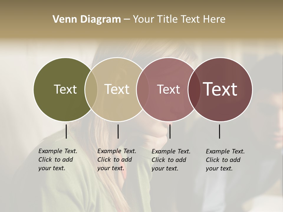 Sitting Poster Stockphotographs PowerPoint Template