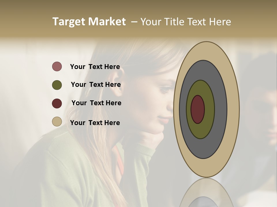 Sitting Poster Stockphotographs PowerPoint Template