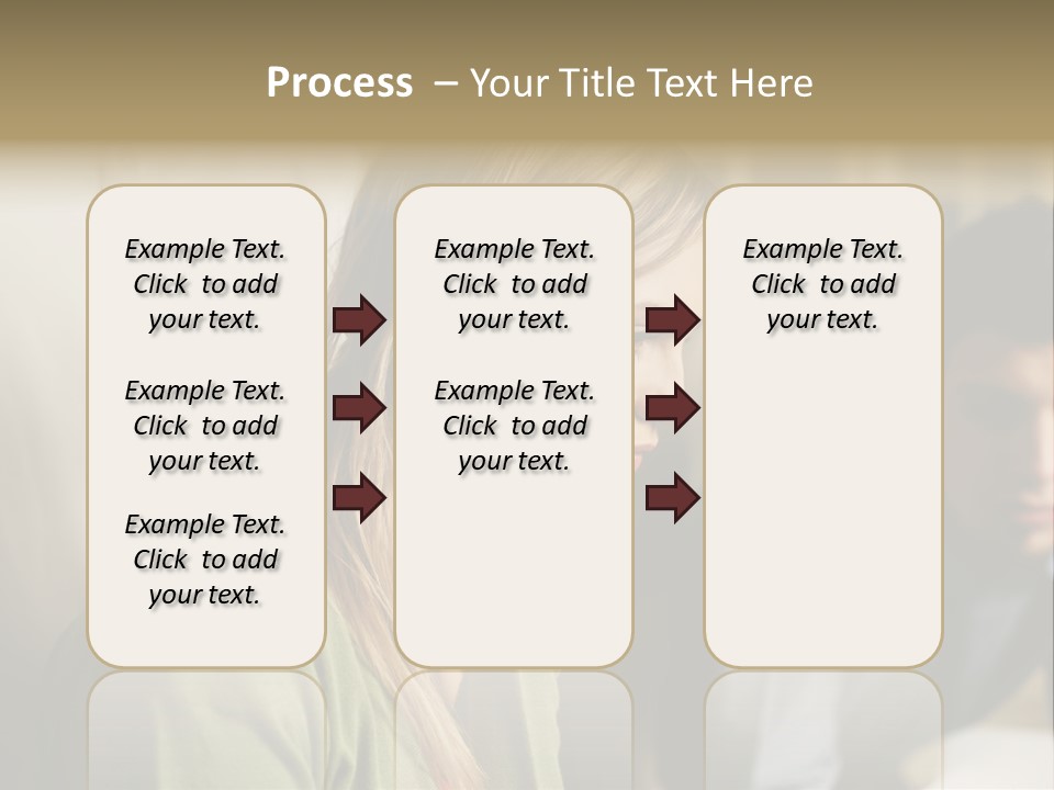 Sitting Poster Stockphotographs PowerPoint Template