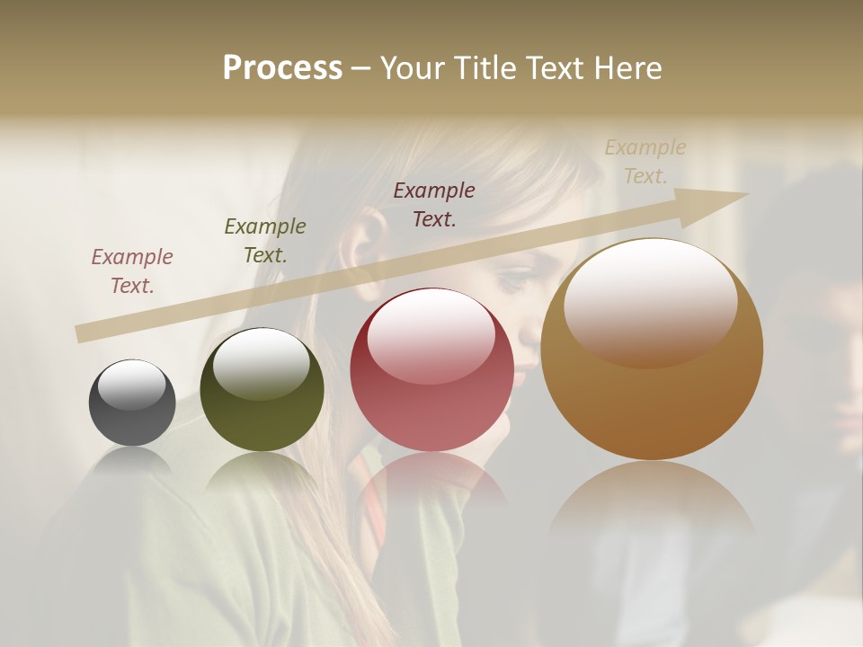 Sitting Poster Stockphotographs PowerPoint Template