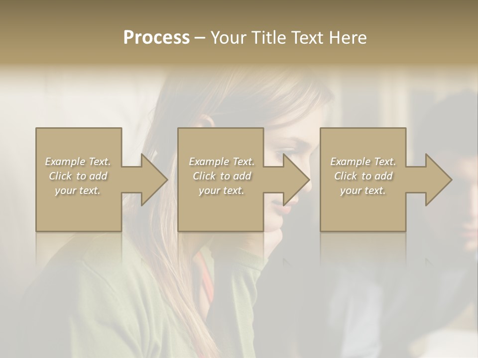 Sitting Poster Stockphotographs PowerPoint Template