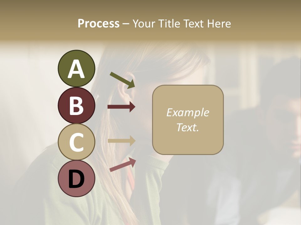 Sitting Poster Stockphotographs PowerPoint Template