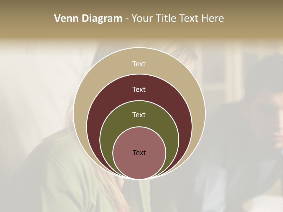 Sitting Poster Stockphotographs PowerPoint Template