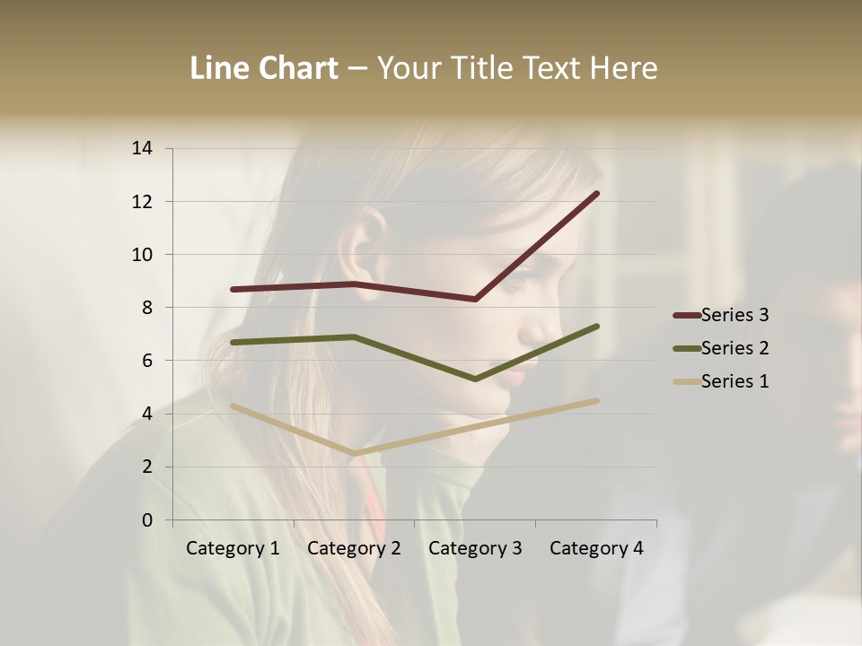 Sitting Poster Stockphotographs PowerPoint Template