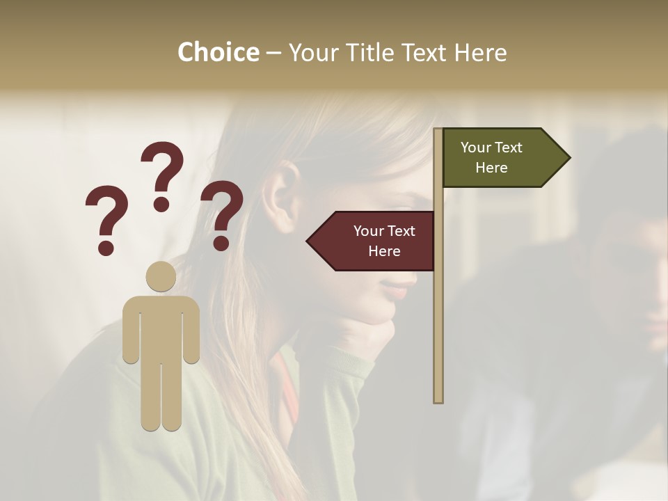 Sitting Poster Stockphotographs PowerPoint Template