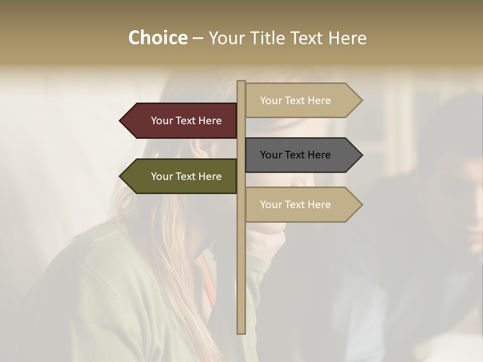 Sitting Poster Stockphotographs PowerPoint Template