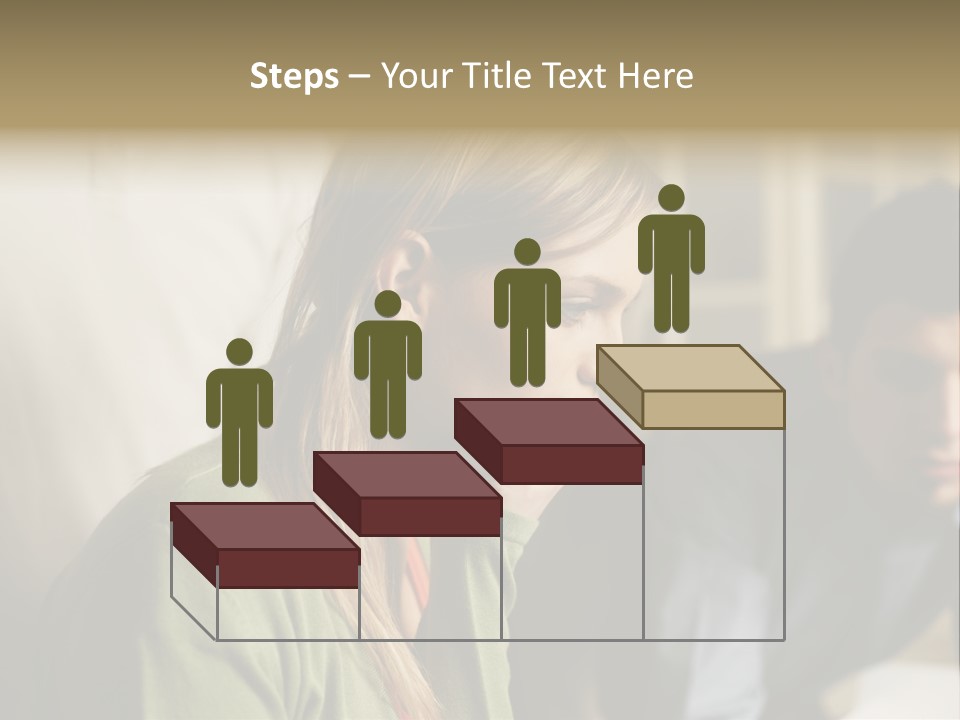 Sitting Poster Stockphotographs PowerPoint Template