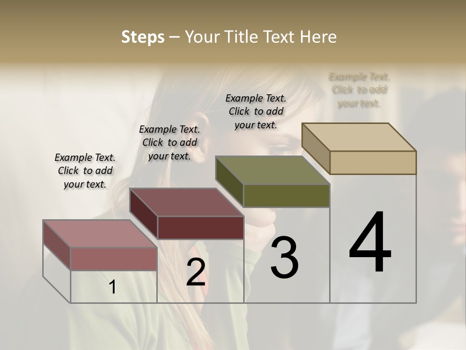 Sitting Poster Stockphotographs PowerPoint Template