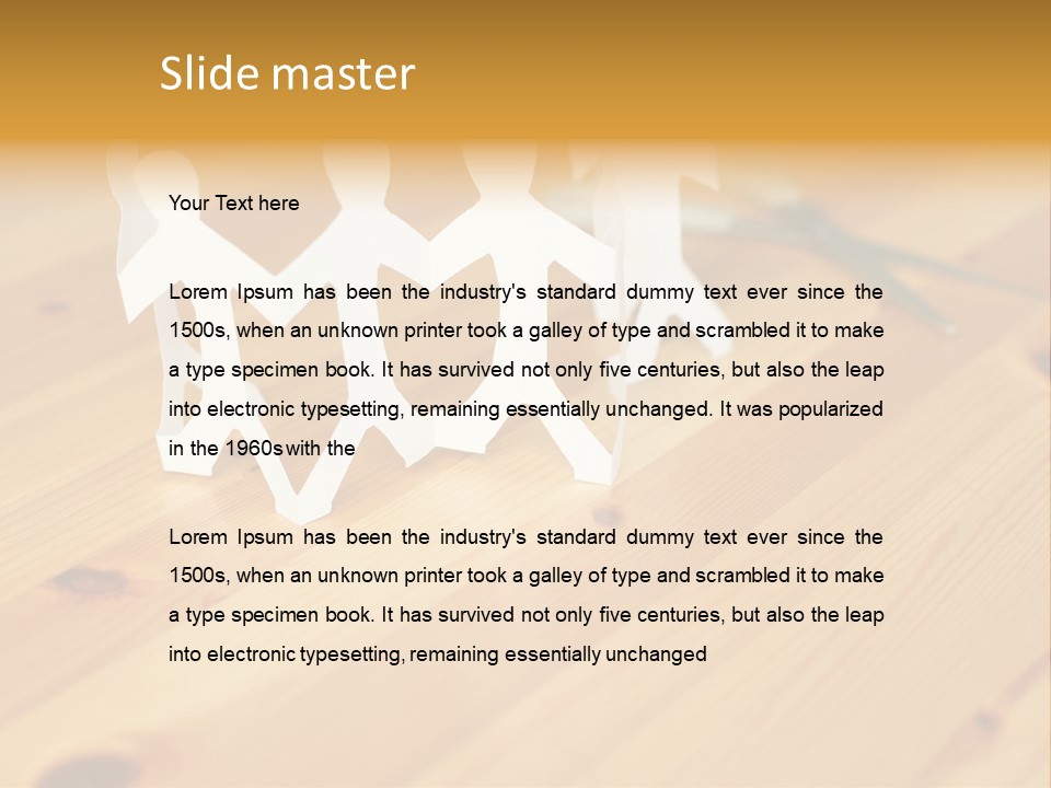 Business Inside Standing PowerPoint Template