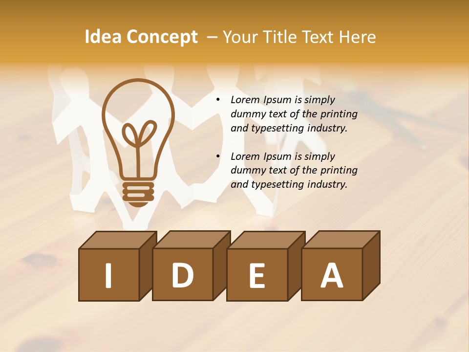 Business Inside Standing PowerPoint Template