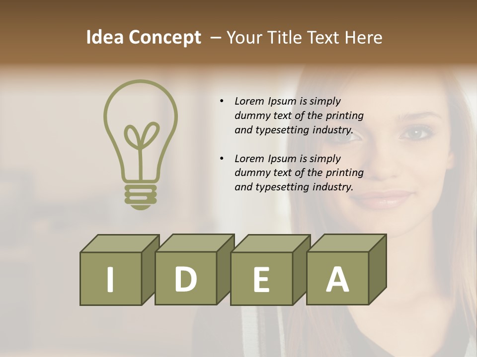 Sweater Print Stockimage PowerPoint Template