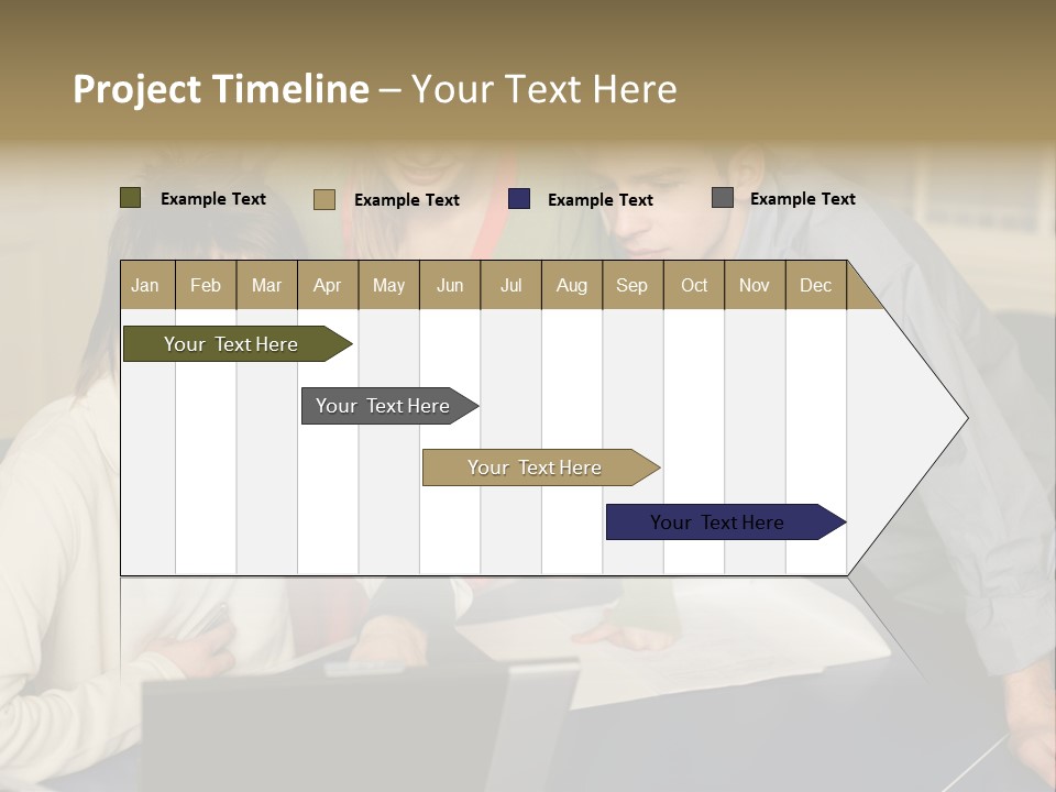 Male Youngwoman Print PowerPoint Template