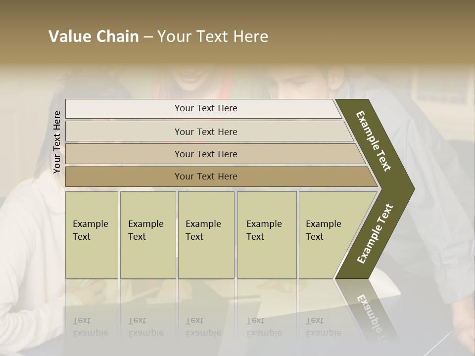 Male Youngwoman Print PowerPoint Template