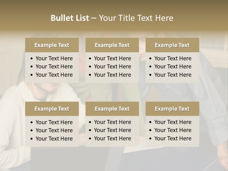 Male Youngwoman Print PowerPoint Template