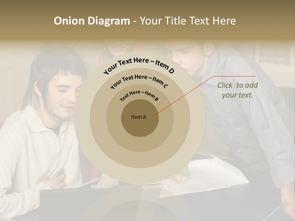 Male Youngwoman Print PowerPoint Template